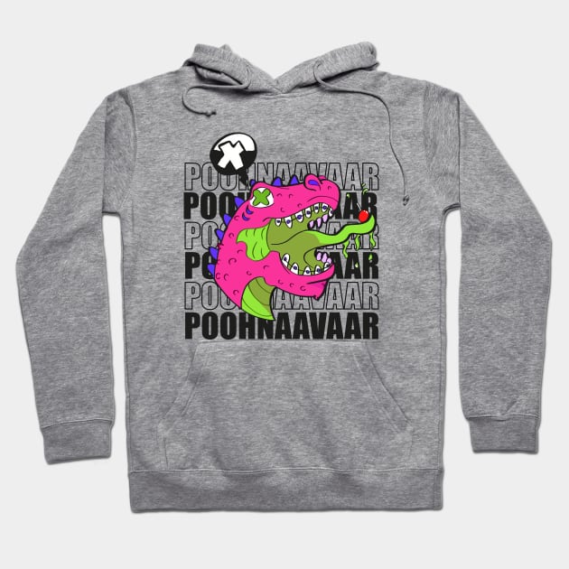 Tyranosuarus Mutant Dinosuar T-shirts Hoodie by PoohNaaVaar